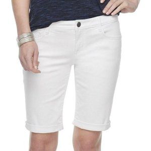 Women's Bermuda Shorts Apt 9 Cuffed Denim size-16 NEW